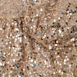 Konges Slojd lila sequins bow dress, gold glitter
