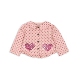 Konges Slojd nola sequin shirt-jacket, berry coeur