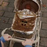 Konges Slojd sparkly doll pram, cherry