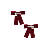 Konges Slojd juliette bow hair clip 2 pack , rio red