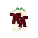 Konges Slojd juliette bow hair clip 2 pack , rio red
