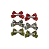 Konges Slojd micki bow hair clips 6 kom, red/green