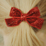 Konges Slojd micki bow hair clips 6 kom, red/green