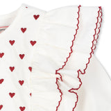 Konges Slojd coeur dress pure white