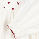 Konges Slojd coeur dress pure white