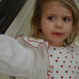 Konges Slojd coeur dress pure white