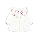 Konges Slojd coeur dress pure white