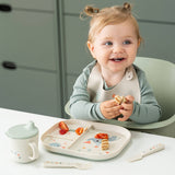 Done By Deer foodie compartment plate celebration,sand