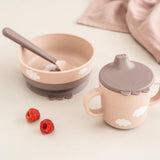 Done By Deer Foodie first meal set happy clouds,powder
