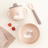 Done By Deer Foodie first meal set happy clouds,powder