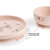 Done By Deer foodie dinner set w/suction celebration, powder