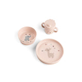 Done By Deer foodie dinner set w/suction celebration, powder