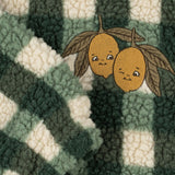 Konges Slojd jody teddy jacket, green checks