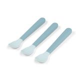 Done By Deer foodie easy-grip baby spoon 3 pack blue
