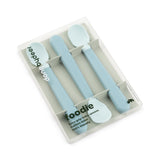 Done By Deer foodie easy-grip baby spoon 3 pack blue