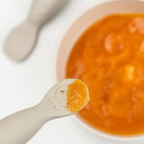 Done By Deer tiny farm learning spoon set, sand