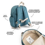 Done By Deer tiny farm kids backpack, blue