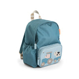 Done By Deer tiny farm kids backpack, blue