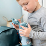 Done By Deer insulated bottle tiny farm,blue
