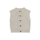 Donsje tjitske vest, white sand melange