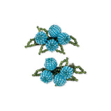 Konges Slojd blueberry beaded hairclip, 2 kom