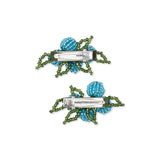 Konges Slojd blueberry beaded hairclip, 2 kom