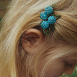 Konges Slojd blueberry beaded hairclip, 2 kom