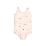 Konges Slojd merle swimsuit, cherry coeur rose