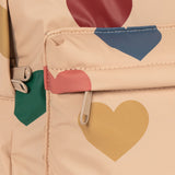 Konges Slojd rainy backpack, bon coeur colore