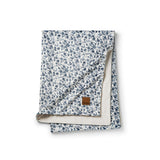 Elodie  pearl velvet blanket, garden leo toile