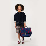 Caramel&cie velvet cherries small school bag