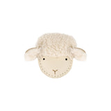 Donsje josy exclusive hairclip lammy, cream leather