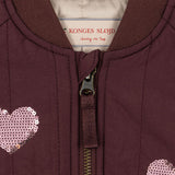 Konges Slojd juno sequin bomber jacket, decadent chocolate