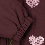 Konges Slojd juno sequin bomber jacket, decadent chocolate