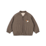 Konges Slojd juno terry bomber jacket, walnut