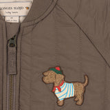 Konges Slojd juno terry bomber jacket, walnut