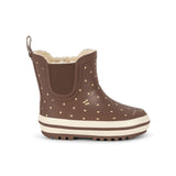 Konges Slojd roi rain boots, cherry dot marrone