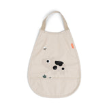 Done By Deer tiny farm pull-over bib, sand