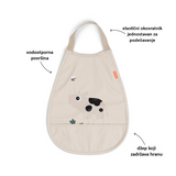 Done By Deer tiny farm pull-over bib, sand