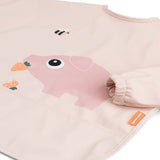 Done By Deer tiny farm sleeved pocket bib, powder