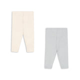 Konges Slojd perla pants buttercream/pearl blue, 2 pack