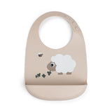 Done By Deer sheppy silicone bib, sand