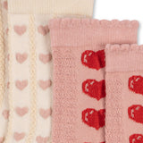 Konges Slojd socks set heart mix, 2 pack