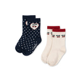 Konges Slojd socks cherry mix, 2 kom