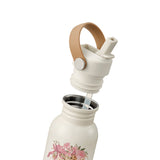 Elodie water bottle, rosy bow leo
