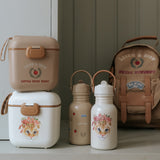 Elodie water bottle, rosy bow leo
