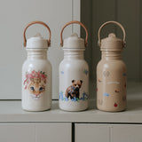 Elodie water bottle, rosy bow leo