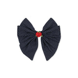 Konges Slojd bow hair clip, dot nuit