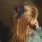 Konges Slojd bow hair clip, dot nuit