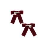Konges Slojd juliette bow hair clip rio red, 2 pack